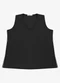 Secret Glam - Regata Feminina com Retilinea Preto - variação: Preto
