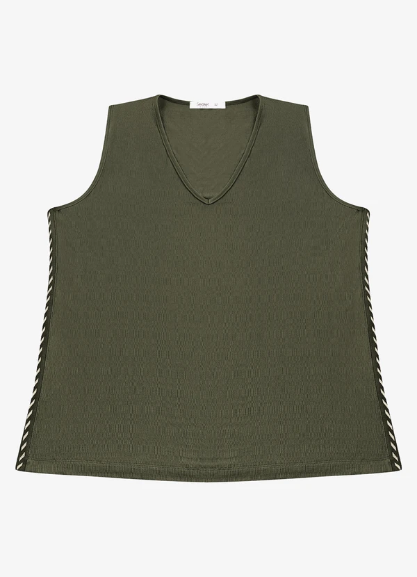 Secret Glam - Regata Feminina com Retilinea Verde