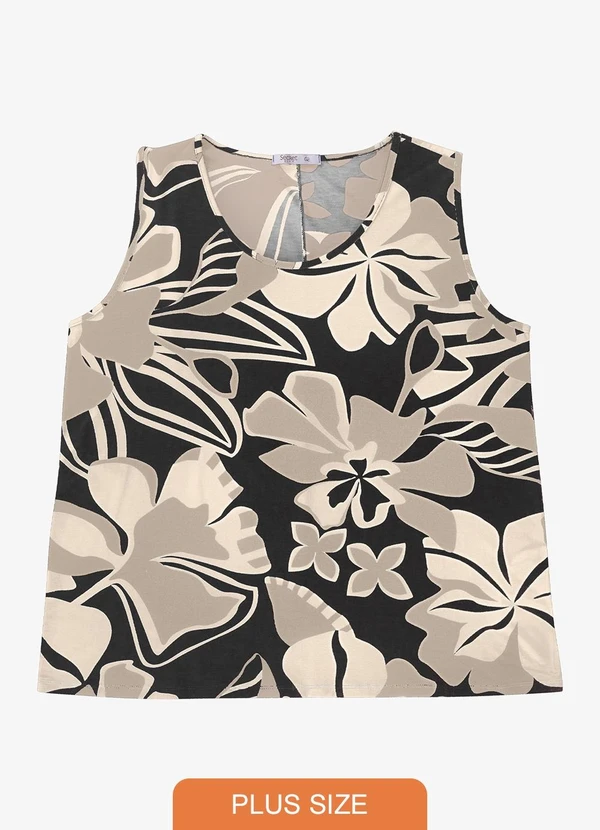 Secret Glam - Regata Feminina em Viscotorcion Preto 1