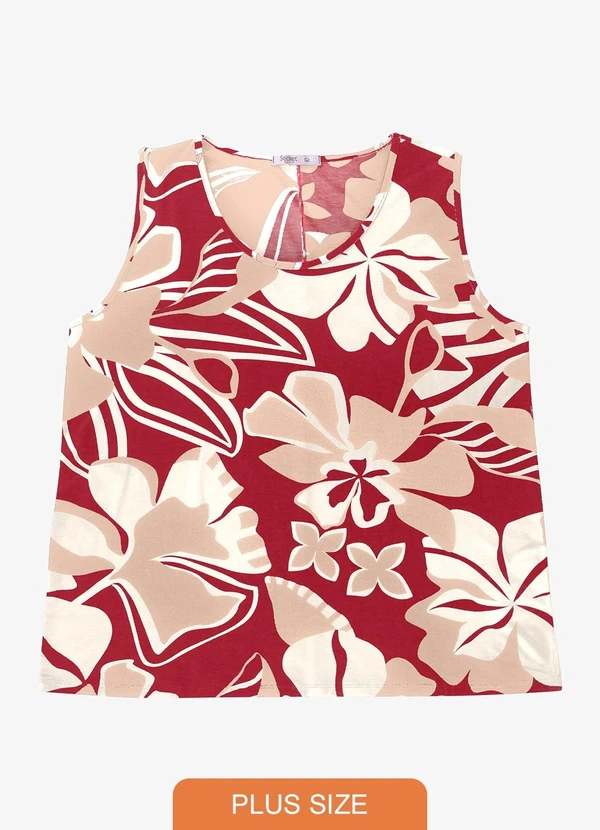 Secret Glam - Regata Feminina em Viscotorcion Vermelho