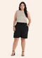 Secret Glam - Regata Feminina Estampada Viscose Marrom - variação: Bege