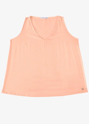 Secret Glam - Regata Feminina Plus Decote V  Rosa - SECRET GLAM