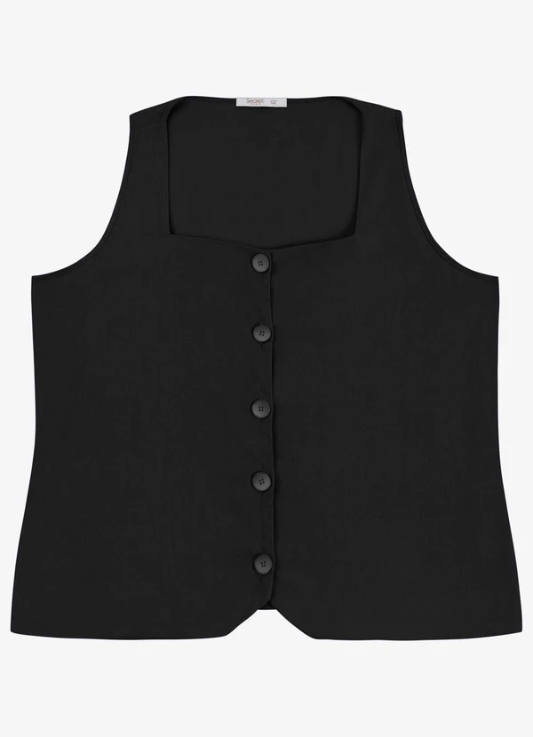 Secret Glam - Regata Feminina Plus Preto