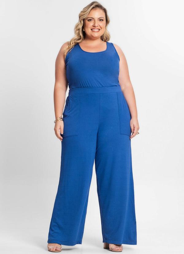 Secret Glam - Regata Feminina Plus Size Azul 3