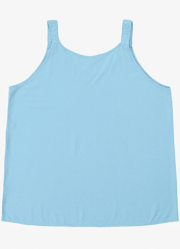 Infinita Cor - Regata Feminina Plus Size Azul 2