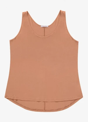Secret Glam - Regata Feminina Plus Size Bege - SECRET GLAM