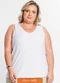 Secret Glam - Regata Feminina Plus Size Verde - variação: Branco