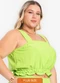 Secret Glam - Regata Feminina Plus Size Crepe Light Rosa - variação: Verde