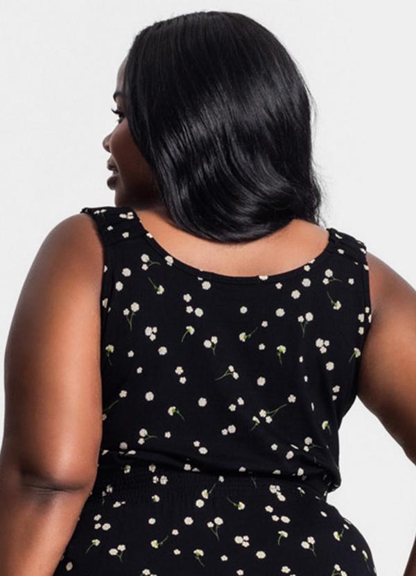 Secret Glam - Regata Feminina Plus Size Preto 2