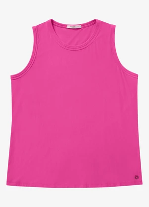 Secret Glam - Regata Feminina Plus Size Rosa - SECRET GLAM