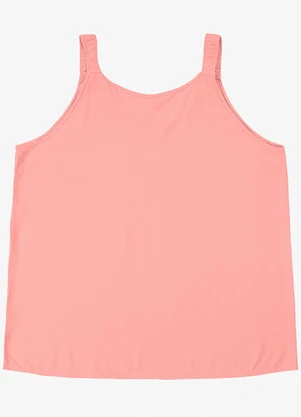 Infinita Cor - Regata Feminina Plus Size Rosa - INFINITA COR