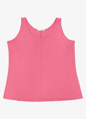 Secret Glam - Regata Feminina Plus Size Rosa - SECRET GLAM