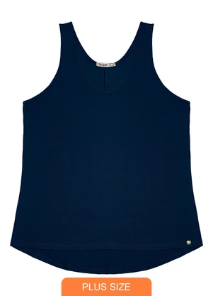 Secret Glam - Regata Feminina Plus Size Azul - SECRET GLAM