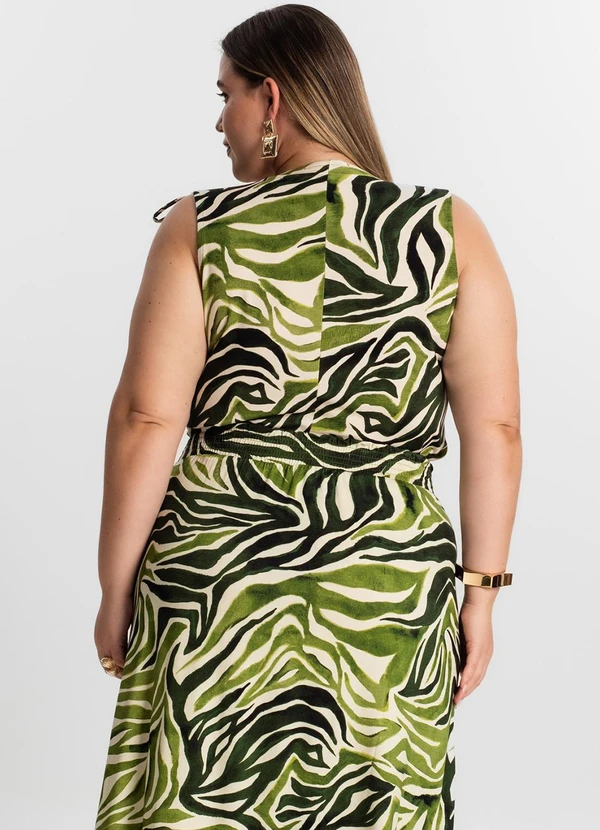 Secret Glam - Regata Feminina Plus Size Verde 4