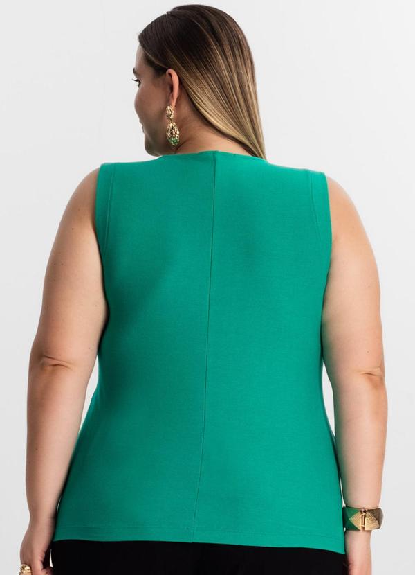 Secret Glam - Regata Feminina Plus Size Verde 2