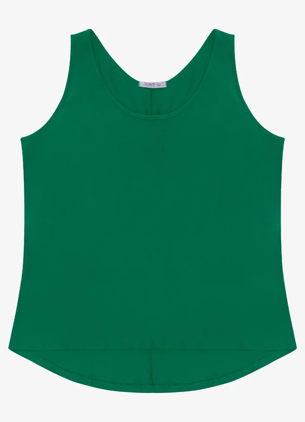 Secret Glam - Regata Feminina Plus Size Verde 4