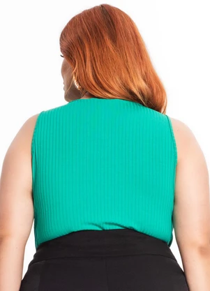 Secret Glam - Regata Feminina Plus Size Verde - SECRET GLAM