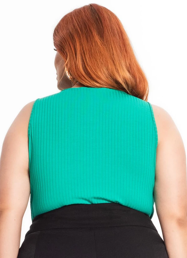 Secret Glam - Regata Feminina Plus Size Verde