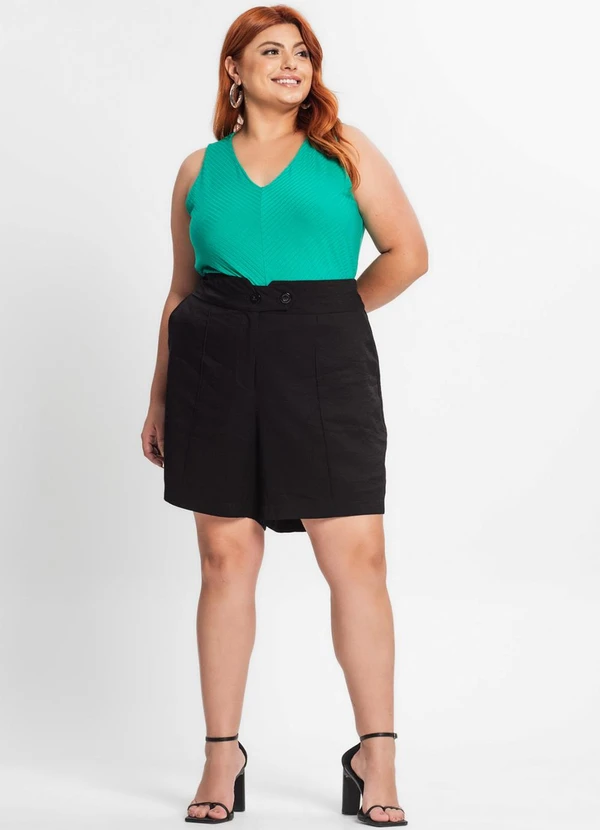 Secret Glam - Regata Feminina Plus Size Verde 3