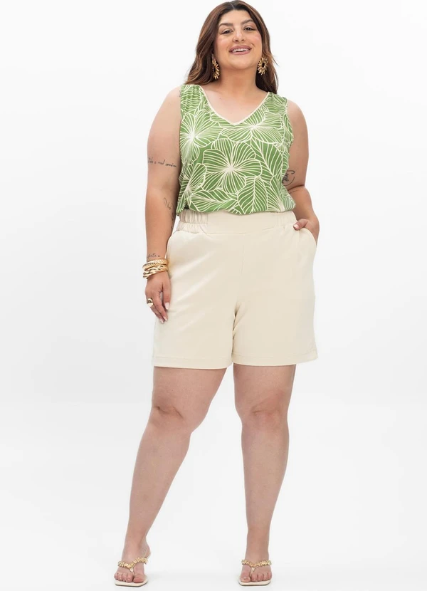 Secret Glam - Regata Feminina Plus Size Verde 4