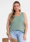 Secret Glam - Regata Feminina Plus Size Azul - variação: Verde