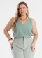 Secret Glam - Regata Feminina Plus Size Verde - variação: Verde