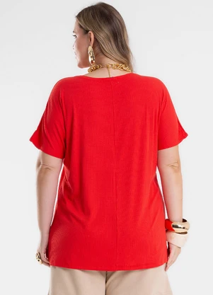 Secret Glam - Regata Feminina Plus Size Vermelho - SECRET GLAM