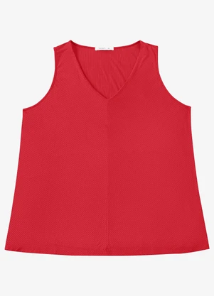 Secret Glam - Regata Feminina Plus Size Vermelho - SECRET GLAM