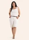 Secret Glam - Regata Feminina Ribana Decote Reto Bege - variação: Bege