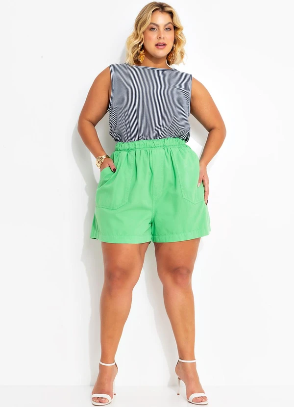 Marguerite - Regata Listrada Azul em Malha Listrada 3