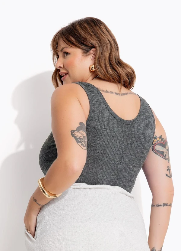 Marguerite - Regata Mescla Escuro em Canelado 4