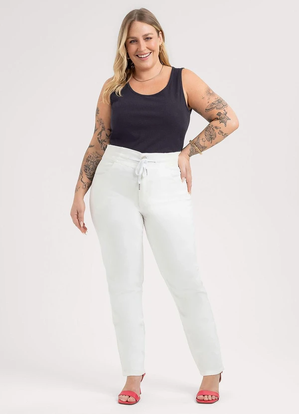 Habana - Regata Plus Size em Canelado Preto 3