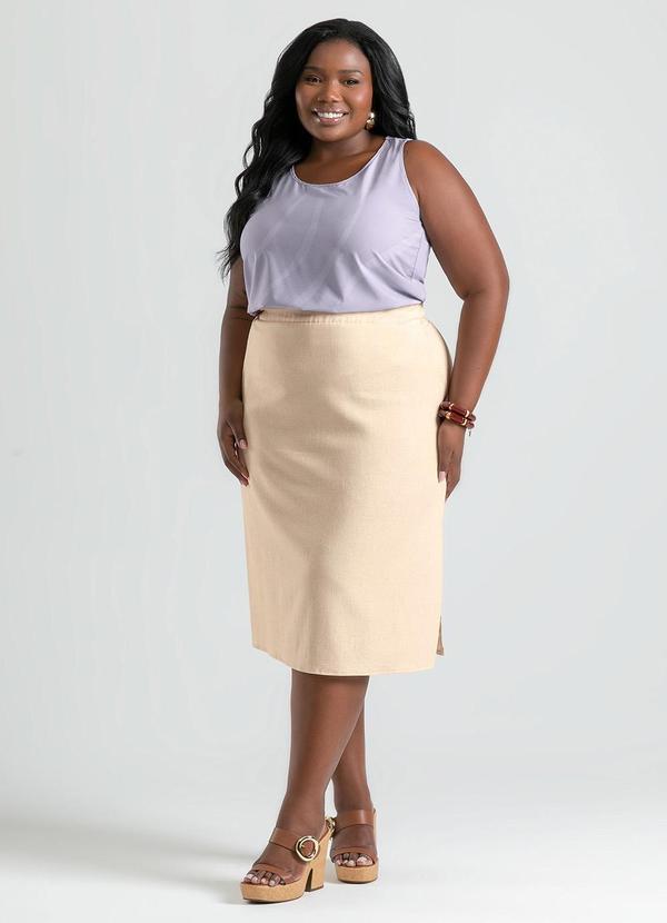 Cativa - Regata Plus Size em Misturinha Lilás 4