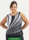 Cativa - Regata Plus Size em Misturinha Azul Claro - variação: Preto