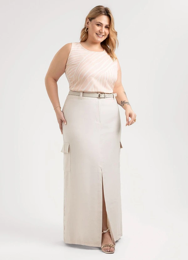 Habana - Regata Plus Size em Misturinha Rosa 3