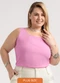 Habana - Regata Plus Size em Misturinha Rosa - variação: Rosa