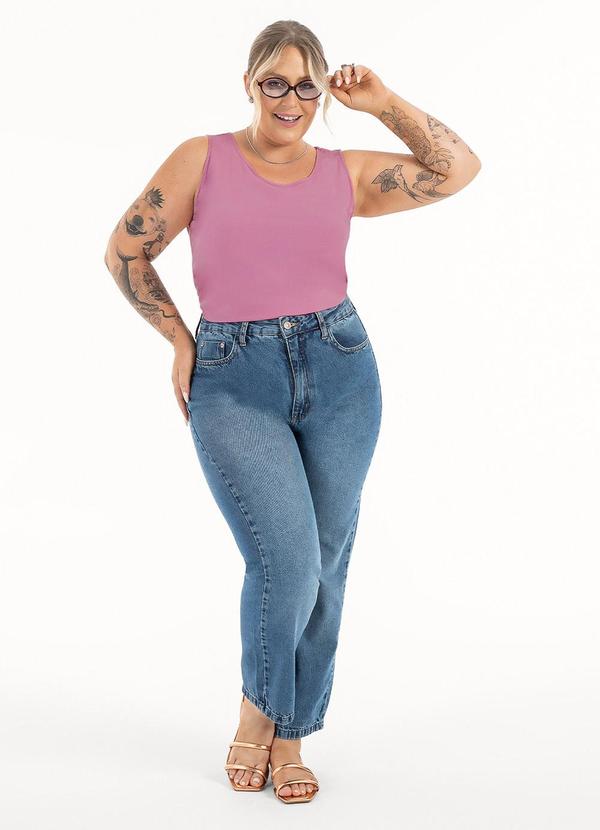 Habana - Regata Plus Size em Misturinha Rosa 3