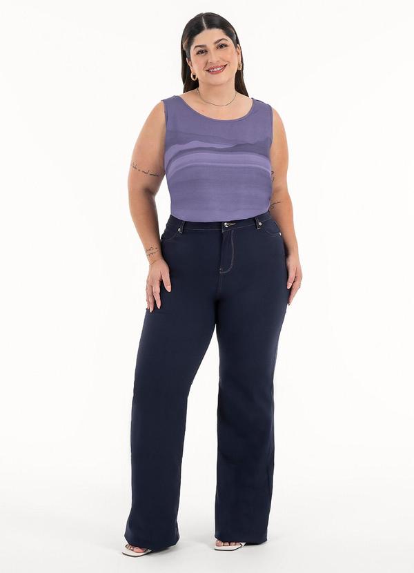 Habana - Regata Plus Size em Misturinha Roxo 3