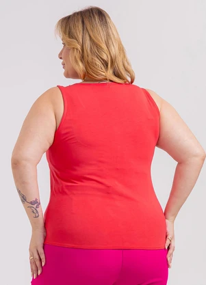 Habana - Regata Plus Size em Misturinha Vermelho - HABANA