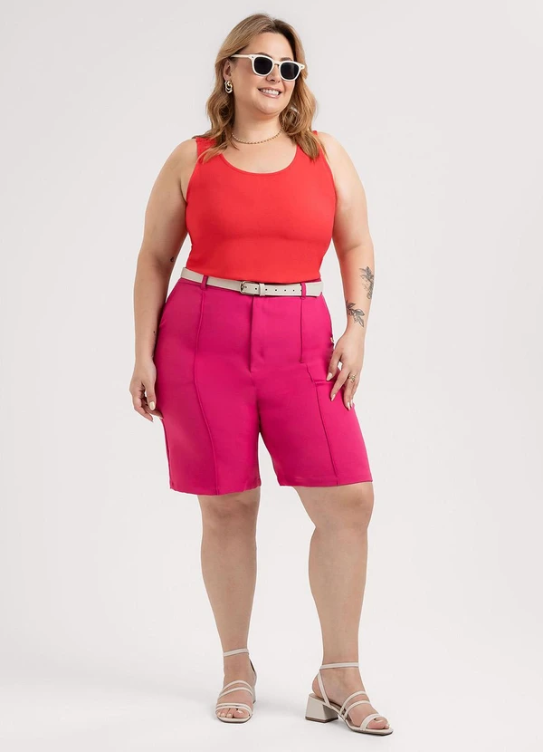 Habana - Regata Plus Size em Misturinha Vermelho 3