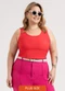 Habana - Regata Plus Size em Misturinha Rosa - variação: Vermelho