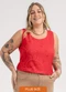 Habana - Regata Plus Size em Misturinha Vermelho - variação: Vermelho