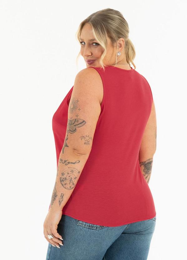 Habana - Regata Plus Size em Misturinha Vermelho 2