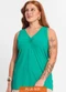 Secret Glam - Regata Plus Size em Ribana Canelada Verde - variação: Verde