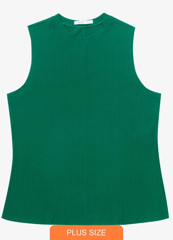 Secret Glam - Regata Plus Size em Ribana Verde