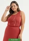 Cativa - Regata Plus Size em Viscose Verde - variação: Vermelho