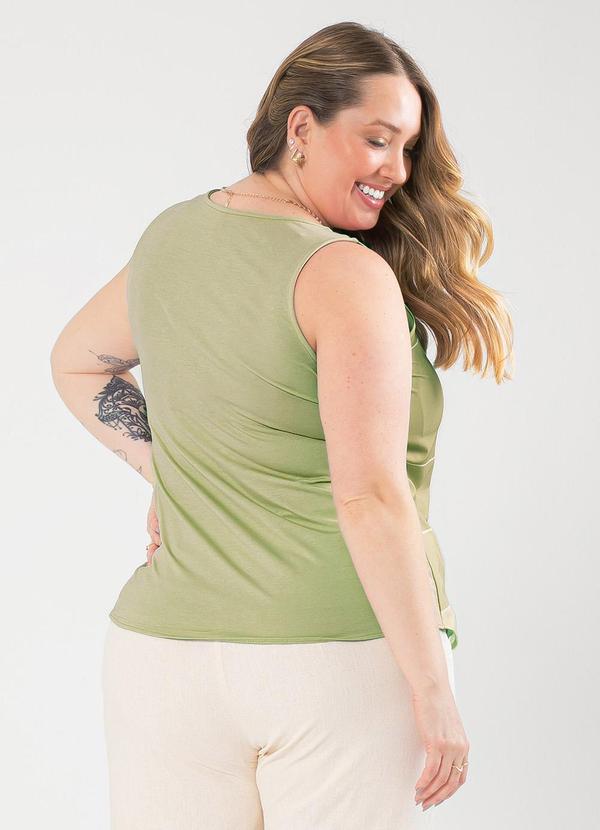 Cativa - Regata Plus Size Misturinha Verde 2