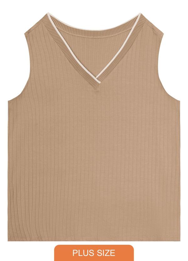 Malwee - Regata Taupe Ampla Canelada