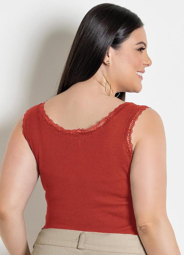 Marguerite - Regata Terracota em Canelado 5