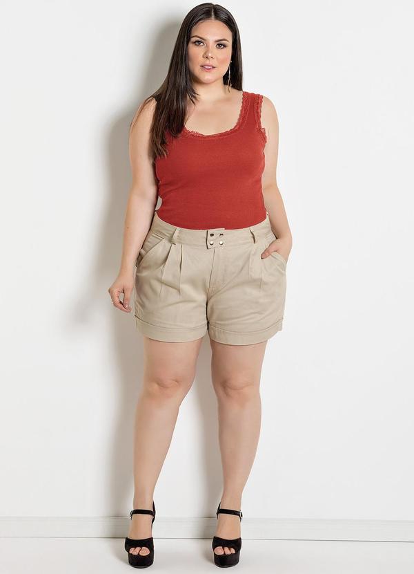 Marguerite - Regata Terracota em Canelado 2